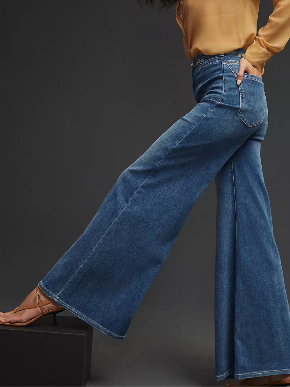 PILCRO Anthropologie Uptown High-Rise Wide-Leg Jeans - Picture 2 of 12